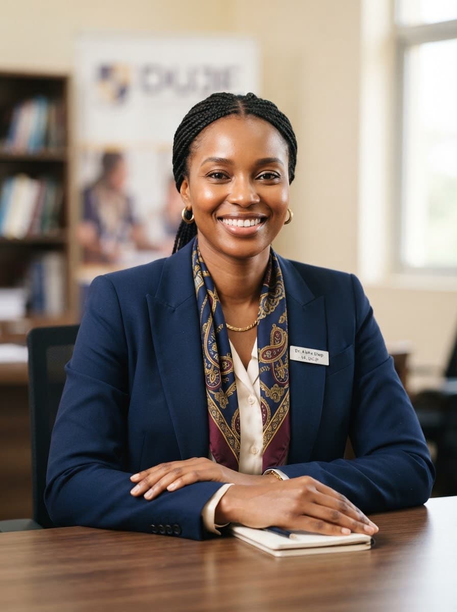 Portrait de Dr. Aminata Ndiaye, Vice-Présidente de la DUJF