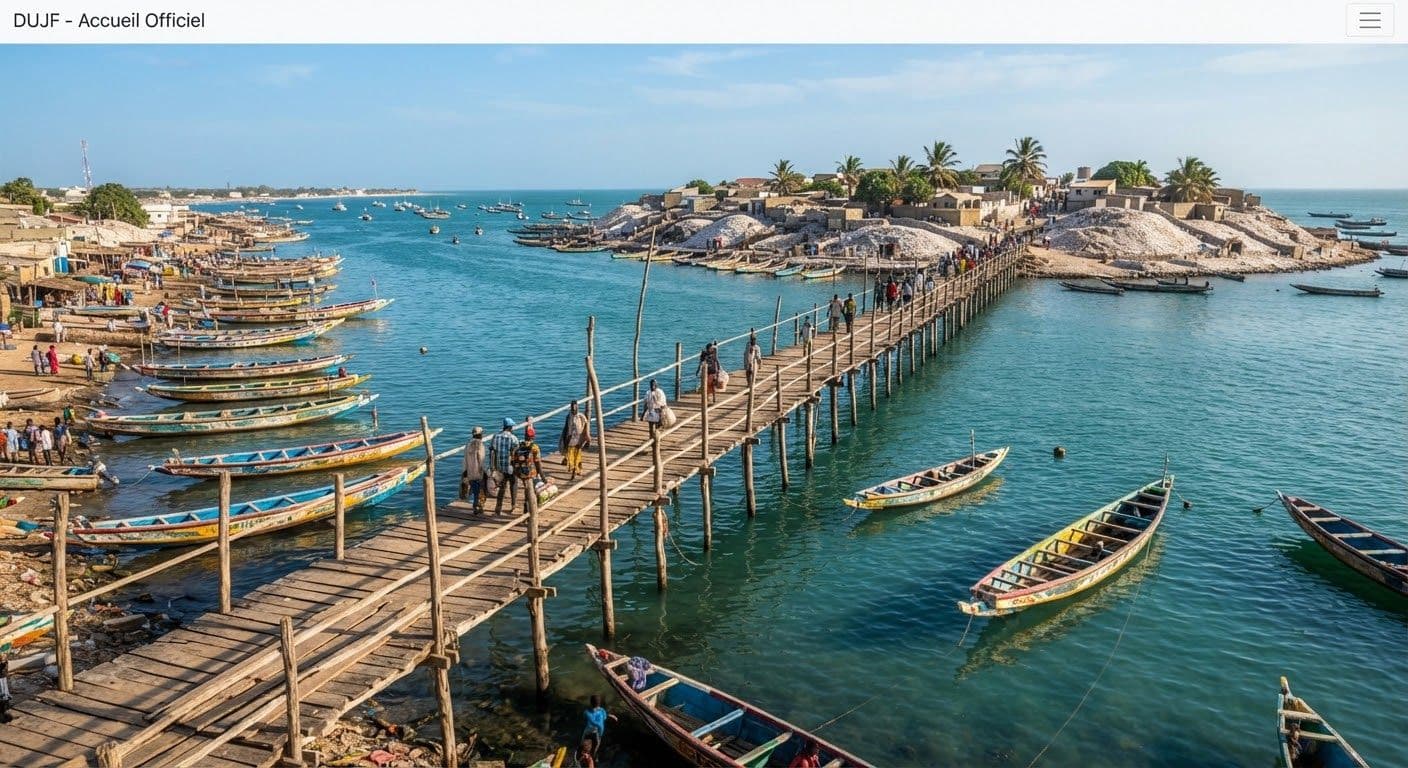 Le grand pont reliant Joal à Fadiouth