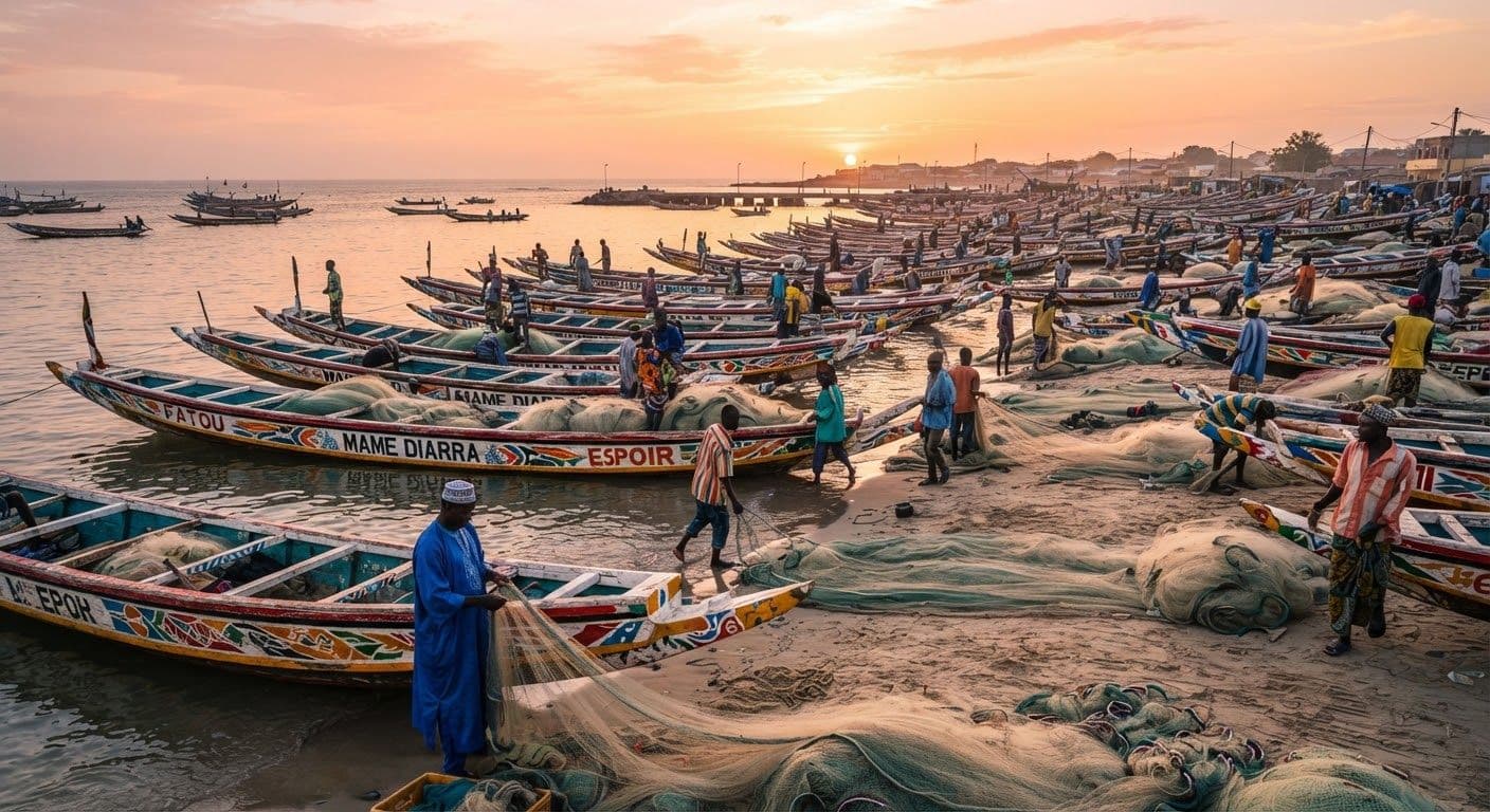 Le port de pêche artisanal de Joal