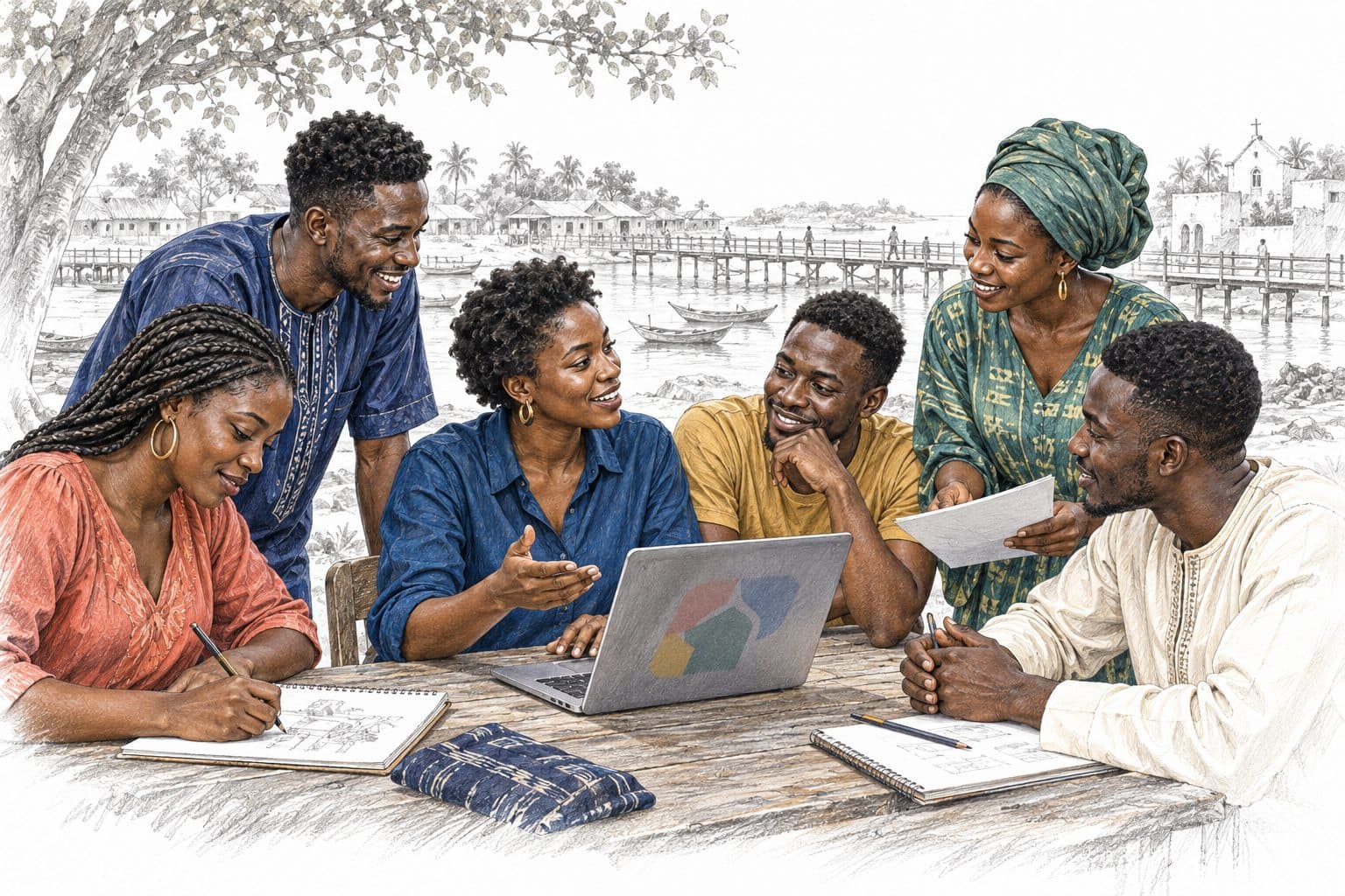 Le travail des commissions de la DUJF — la diaspora à l'ouvrage.